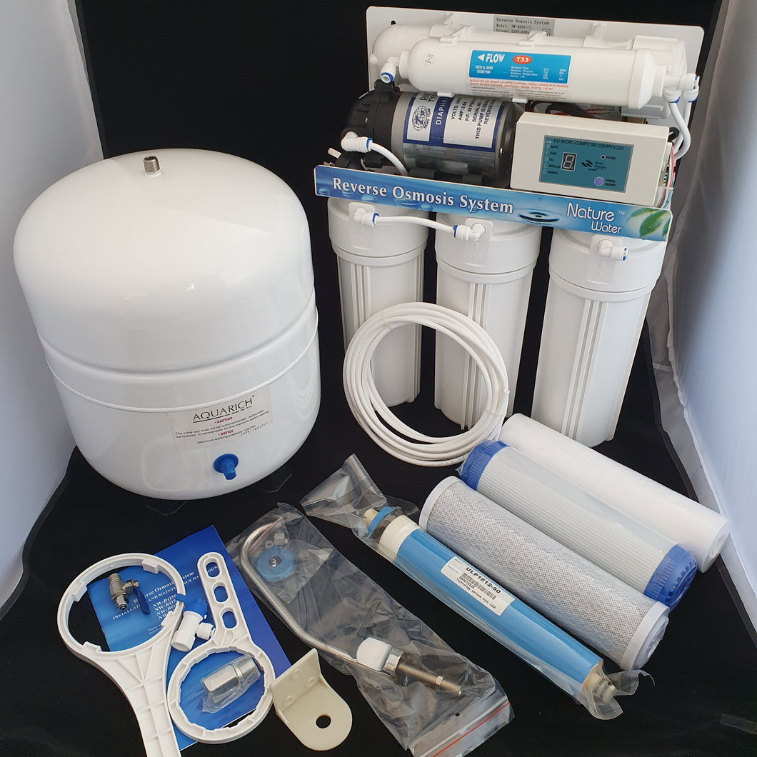 5 Stage Reverse Osmosis System with auto flushing pump